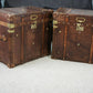 Luxury Leather Hand Dyed Travel Storage Trunks