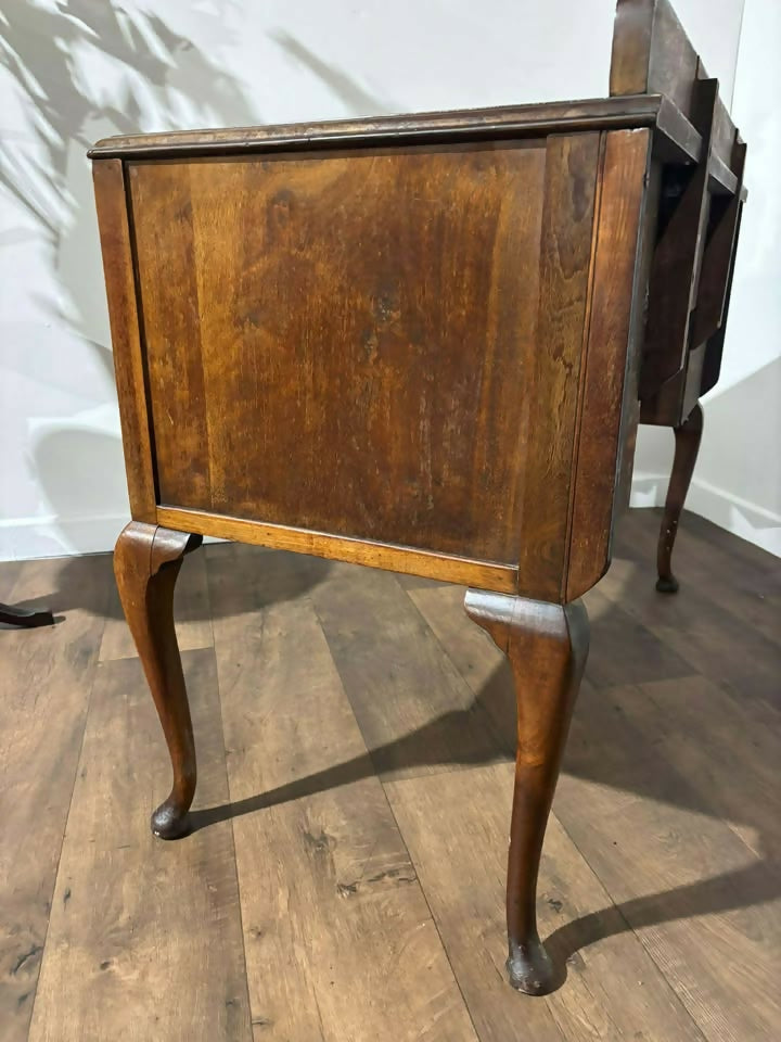 Vintage Burr Walnut Writing Desk