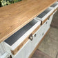 Oak Vintage Sideboard / painted furniture / Up cycled furniture / Handmade / Repurposed / Vintage / Farmhouse