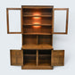 Ercol Mural Wall Unit Drinks Display Cabinets Solid Elm EXC FREE UK Delivery