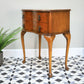 Hall Table Side Table Serpentine Front in Burr Walnut Chest of Drawers