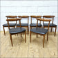 vintage dining chairs X6 ONLY teak Greaves & Thomas danish design mid century