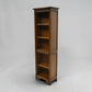 Old Charm Narrow Bookcase Finish 4 Shelves Light Oak Carvings FREE UK Delivery*