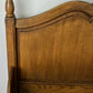 Bed Vintage French Style Oak King Size Bed Frame Carved Headboard LOT 6377