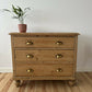Antique Victorian Pine Chest of Drawers Rustic Stripped Pine
