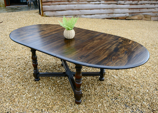 Ercol Old Colonial Extending Dining Table - Model 705 - 7 FT - Elm