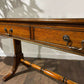 Reproduction Two Drawer Mahogany Side Table