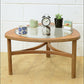Vintage coffee table teak Nathan glass top mid century danish design
