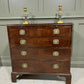 Vintage Georgian Chest Of Drawers Small Chest In Cuban Mahogany W Writing Slide