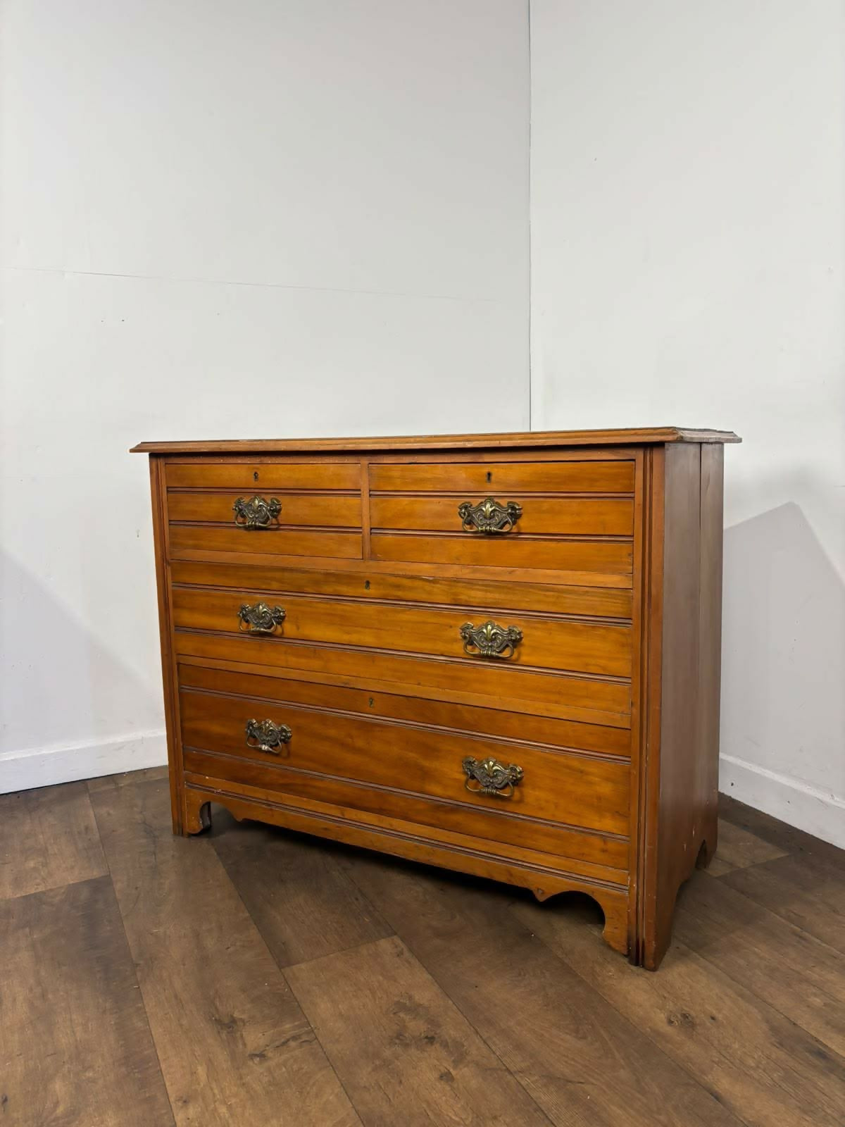Edwardian Satinwood Chest of Four Drawers