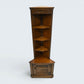 Old Charm Corner End Unit with Cupboard and Shelves Carvings FREE UK Delivery