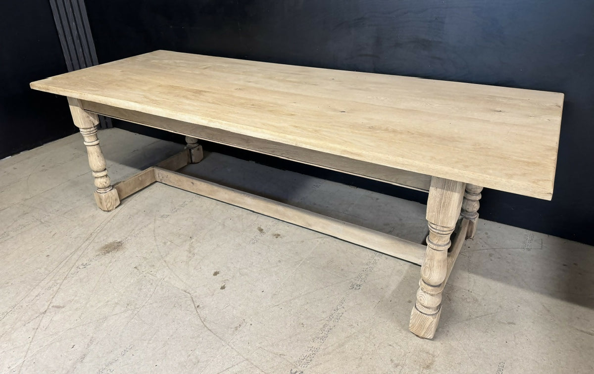 Large Oak Farmhouse Dining Table