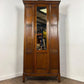 Vintage Oak Single Mirror Door Wardrobe / Hall Robe