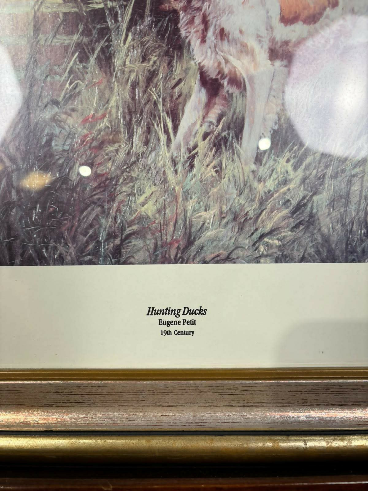 Framed “Hunting Ducks” After Eugène Petit – Country Sporting Print