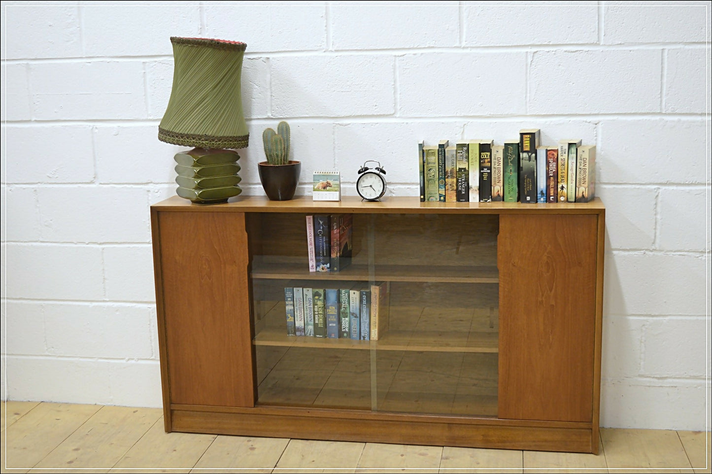 Vintage sideboard bookcase teak Herbert Gibbs EON mid century danish