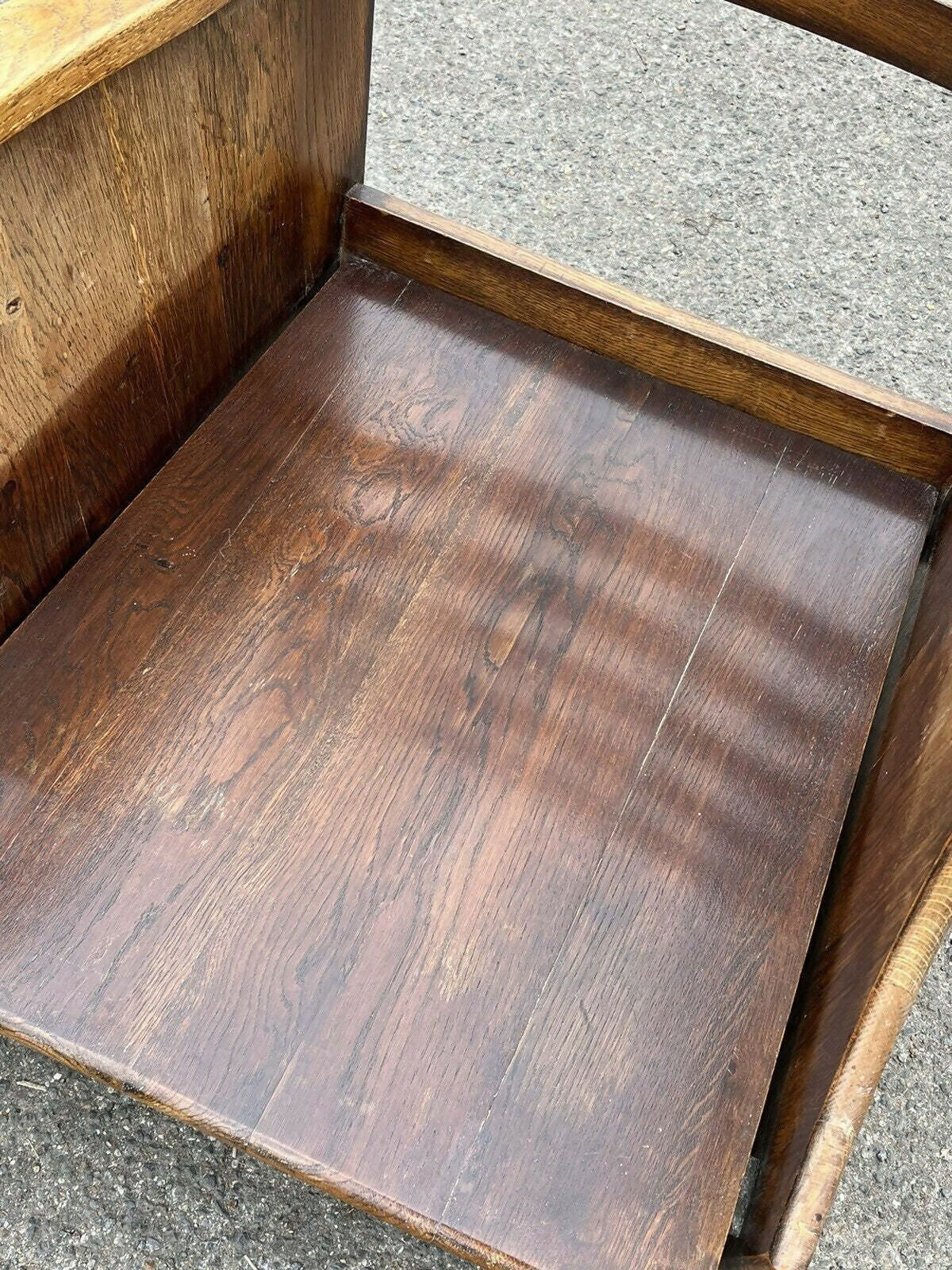 Pair Of Vintage Oak Mid Century Lounge Armchairs