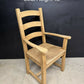 Set 6 Bleached Oak Farmhouse Dining Chairs