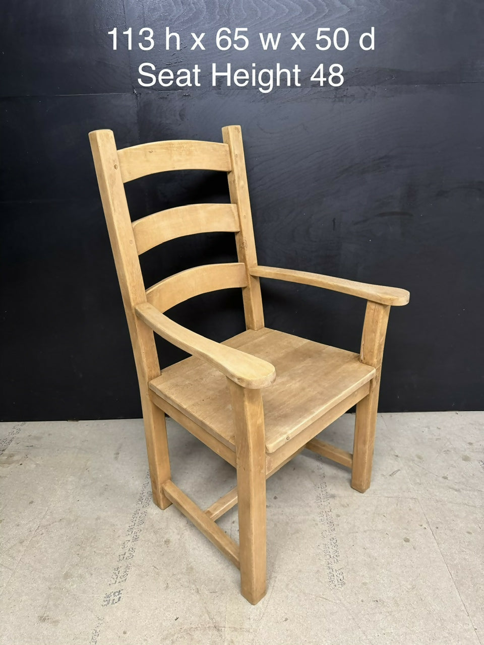 Set 6 Bleached Oak Farmhouse Dining Chairs