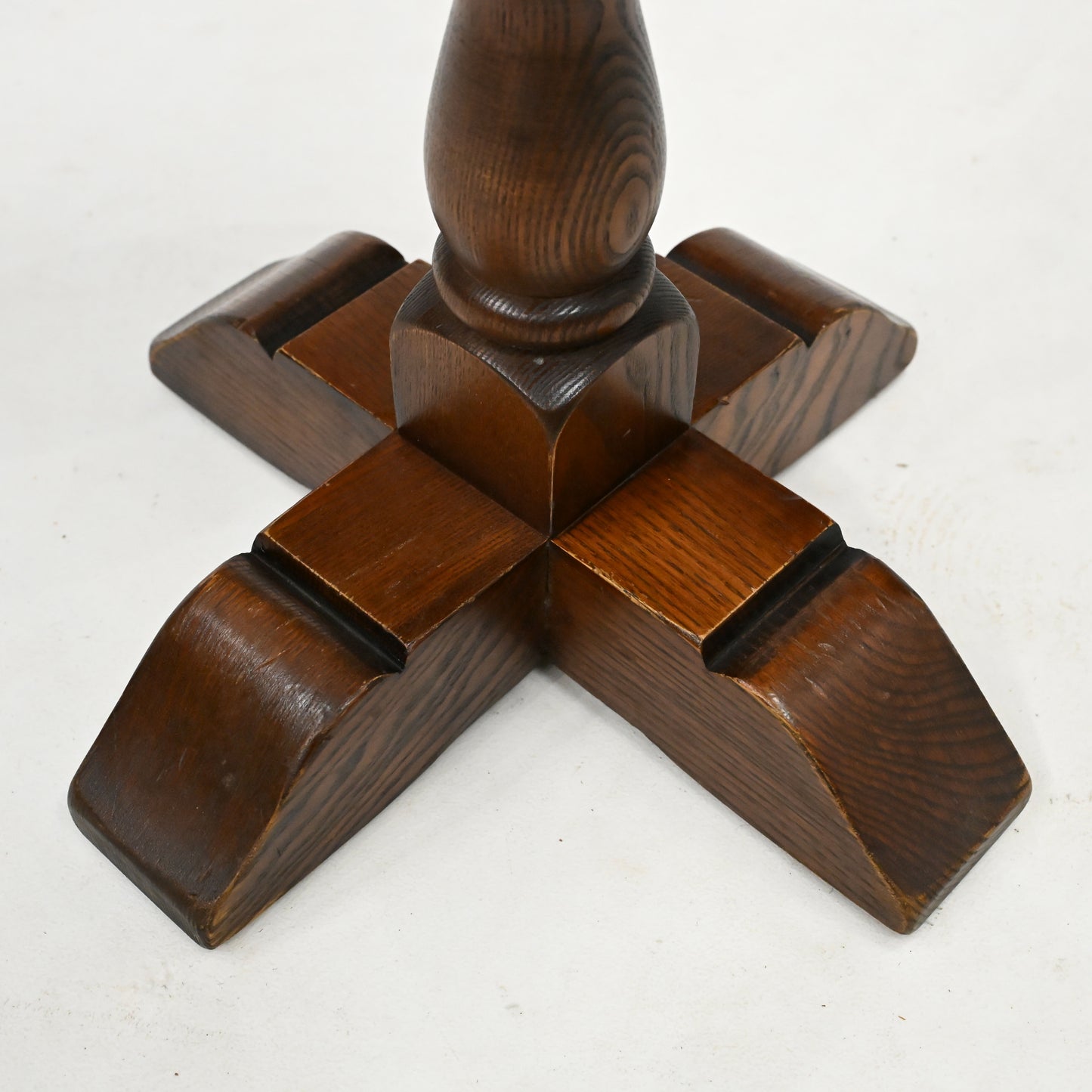 Old Charm Wine/Side Table Pedestal Tudor Brown Model 2217 FREE Delivery. SBR10692/1007E