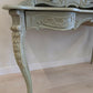 Vintage French Dressing Table & Mirror | Hand Painted Vanity | Ornate French Bedroom Furniture