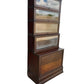 Antique Globe-Wernicke Oak barrister bookcase tall vintage display cabinet