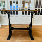 Cast Iron and Oak Hall Occasional Table