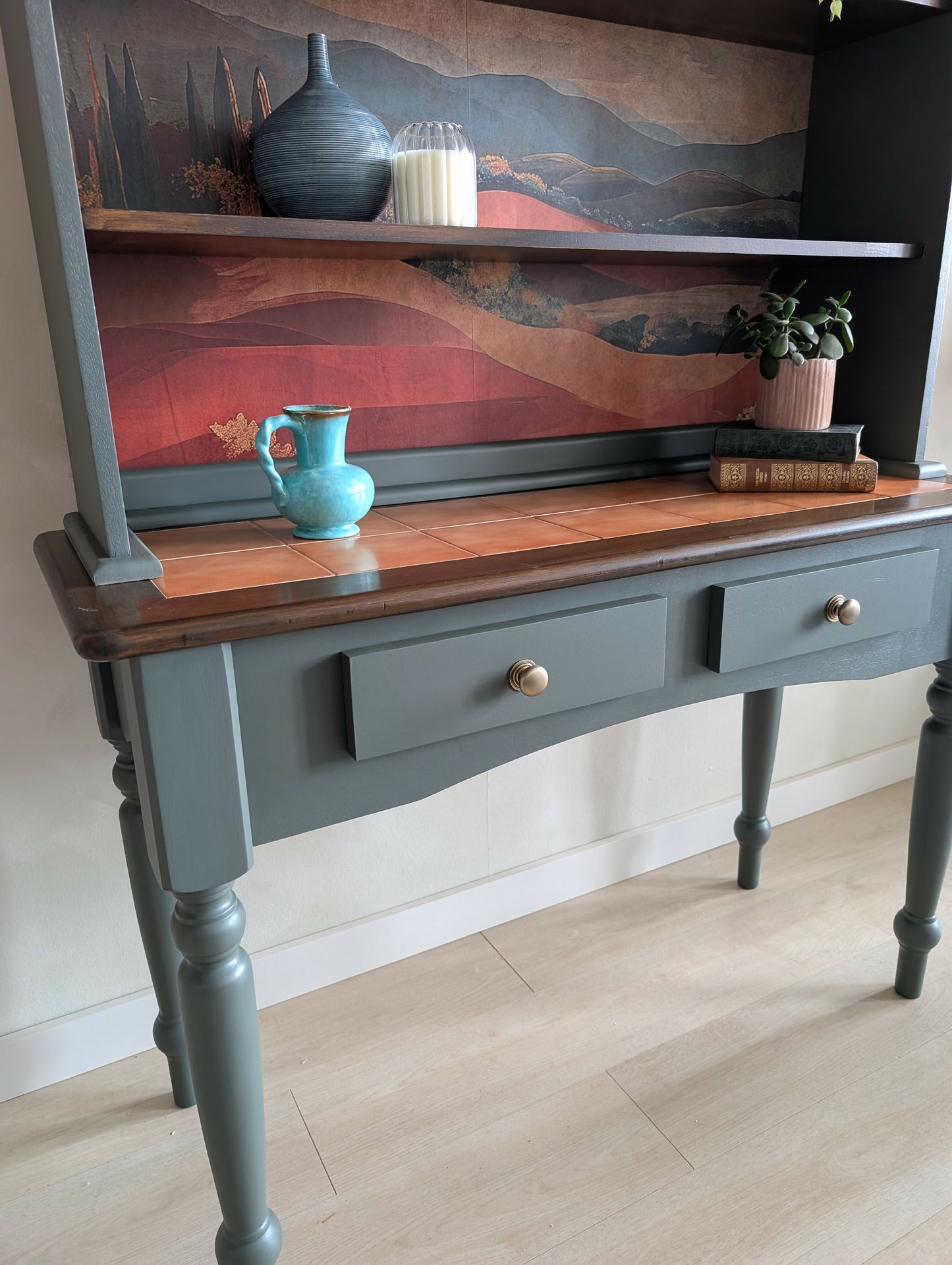 Tuscan Sunset Bookcase Shelving Unit