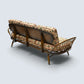 Ercol Studio Couch Day Bed New Webbing Dark Finish Model 355 FREE UK Delivery