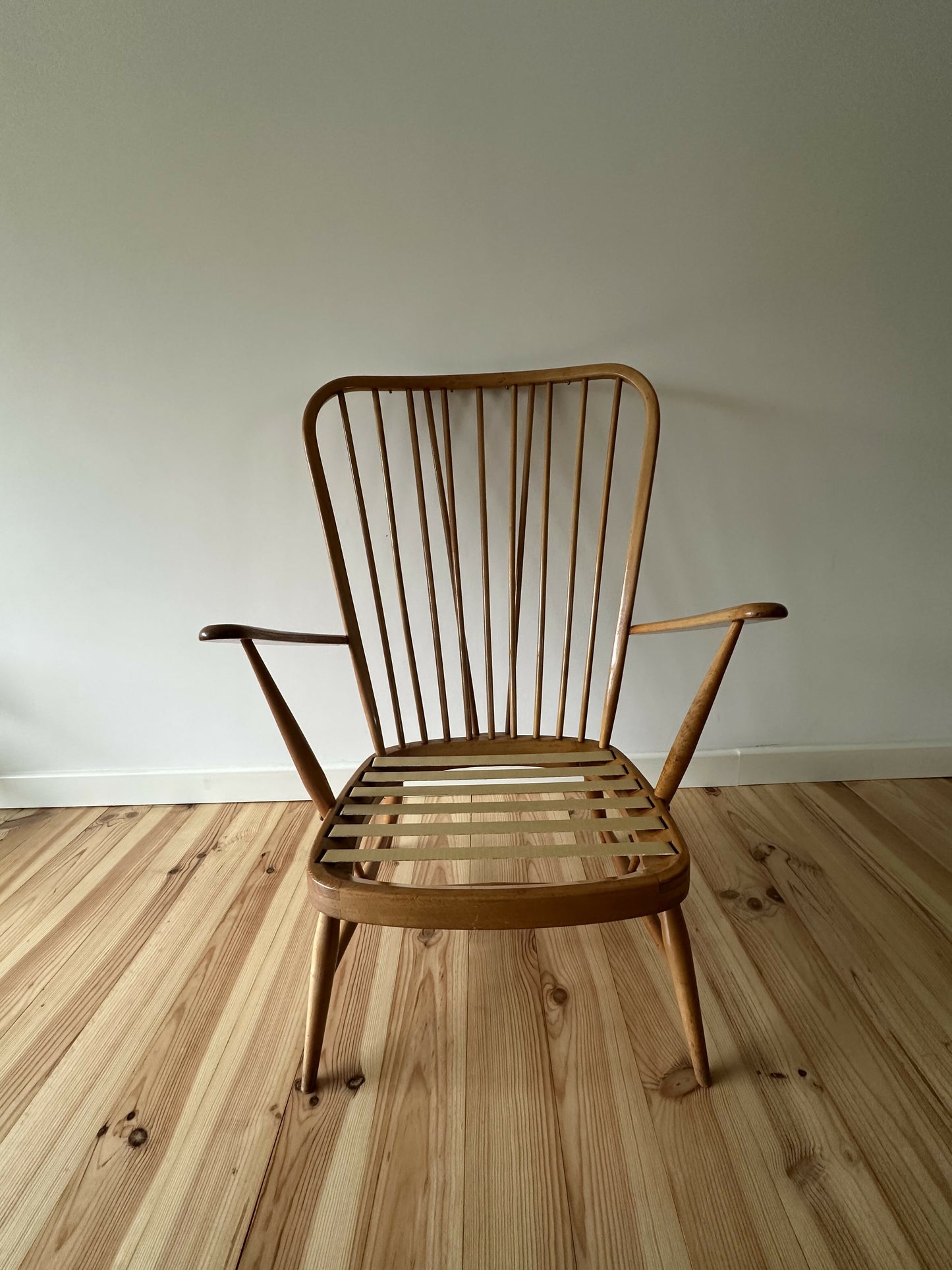 Vintage Ercol Windsor Low Easy Chair Blue Label
