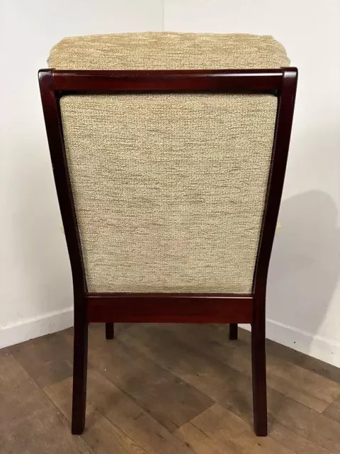 Vintage High Back Upholstered Armchair