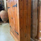Vintage Mid Victorian Narrow Pine Pantry Hall Kitchen Estate Cupboard, c1860