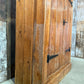 Vintage Mid Victorian Narrow Pine Pantry Hall Kitchen Estate Cupboard, c1860