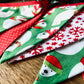 Handmade Christmas Bunting (Green Polar Bear)