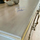 Elegant Upcycled Sideboard •Chateau Wash •Gold moulds •Floral Foil