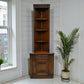 Old Charm Tall Corner Unit with Cupboard and Shelves Carvings FREE UK* Delivery. SBR10977/2509E