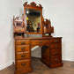 Edwardian Mahogany Twin Pedestal Dressing Table