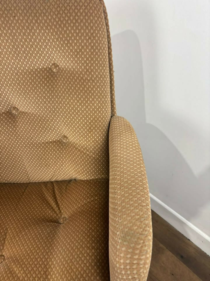 Vintage Upholstered Revolving Office Chair
