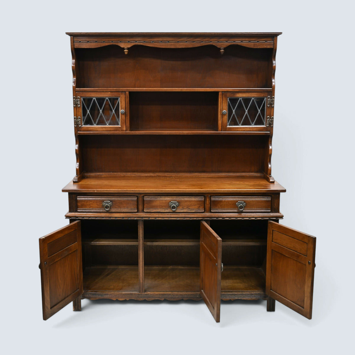 Old Charm Welsh Dresser Sideboard Dresser Top Light Oak Finish FREE UK Delivery*
