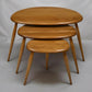 Ercol Pebble Nest Of Tables Ercol's Light Finish Clean Condition Free Delivery*