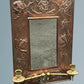 Art Nouveau Copper and Brass Mirror