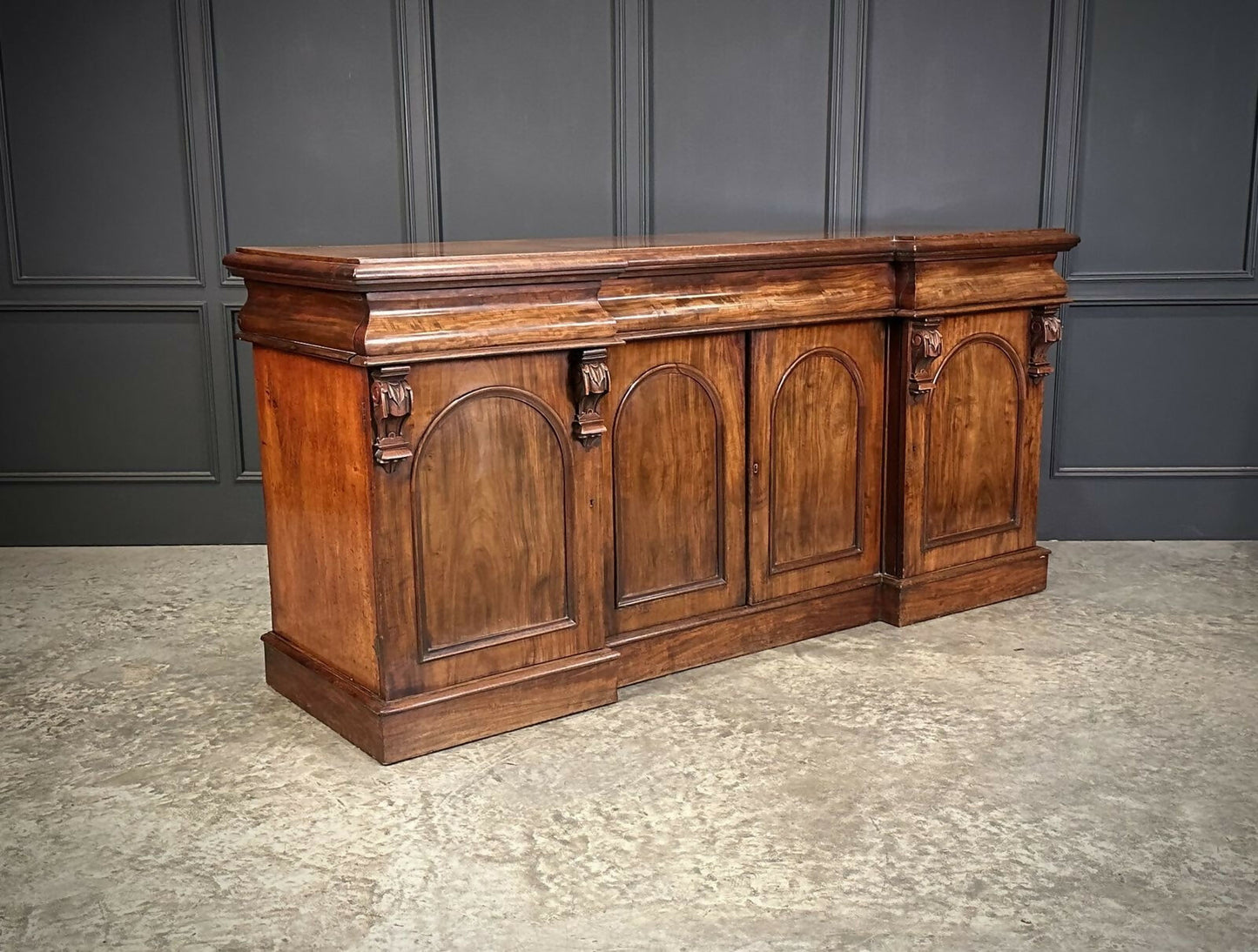 Large Vintage Victorian Mahogany Sideboard