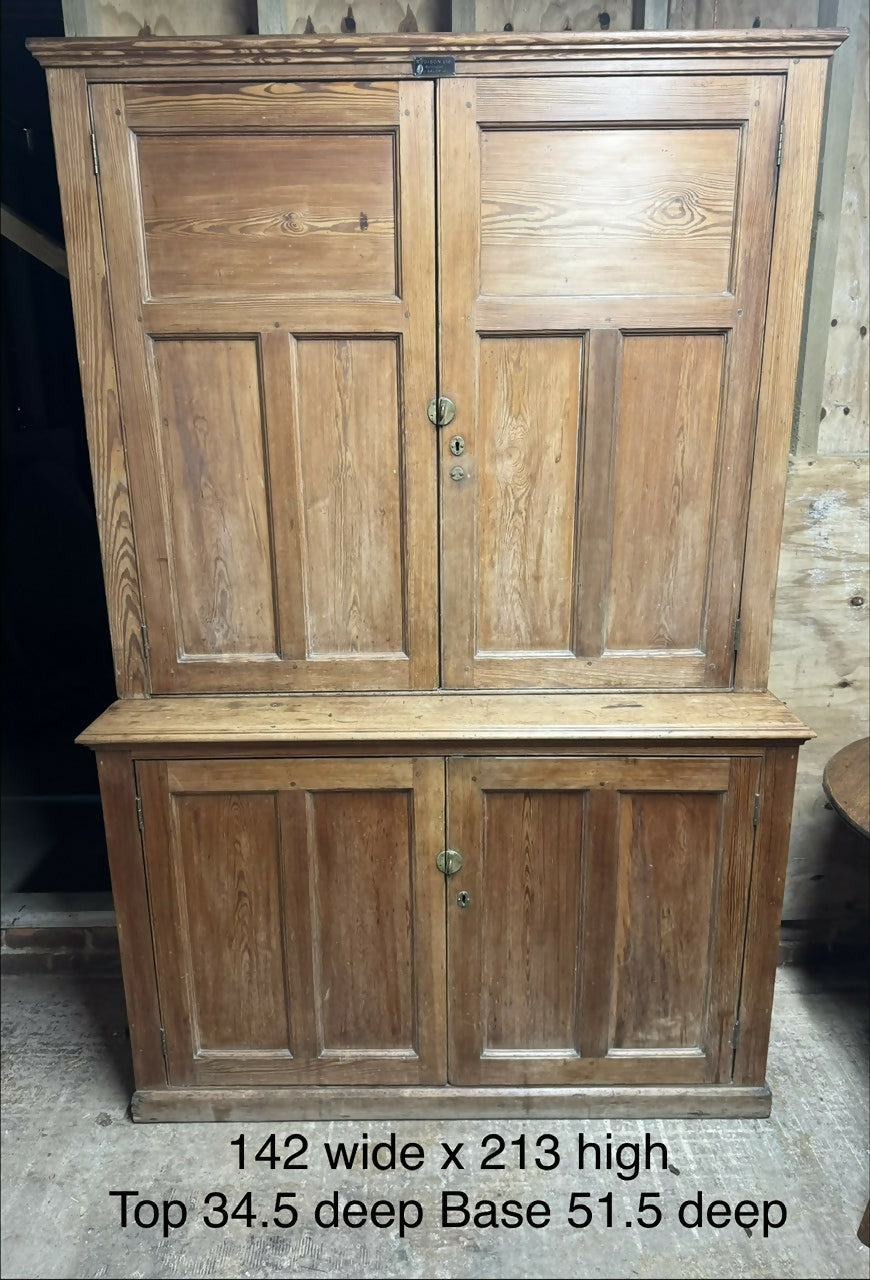 19th Century Pine School Cabinet