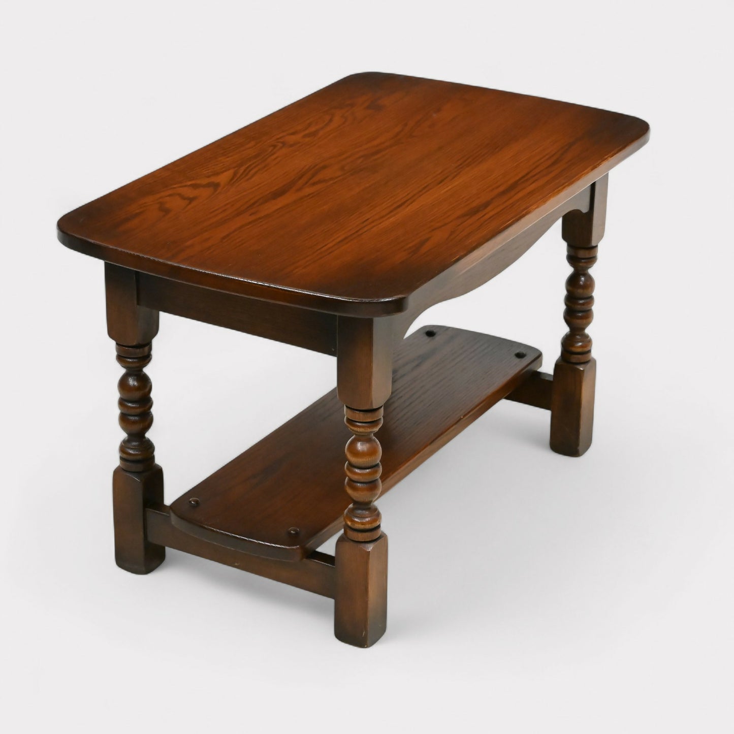 Old Charm Coffee Tables Tudor Brown Tower Tier 76cm x 46cm FREE UK Delivery. SBR10882/0109E