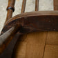 4 Edwardian Stick Splat Back Chairs with Dusky Pink Seats - SKU 208