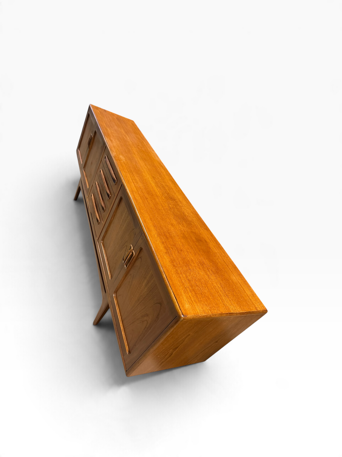 Mid century Teak G Plan longboy sideboard designed by V.B. Wilkins.