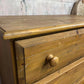 Vintage Pine Chest of 4 Deep Drawers Knob Handles Sturdy