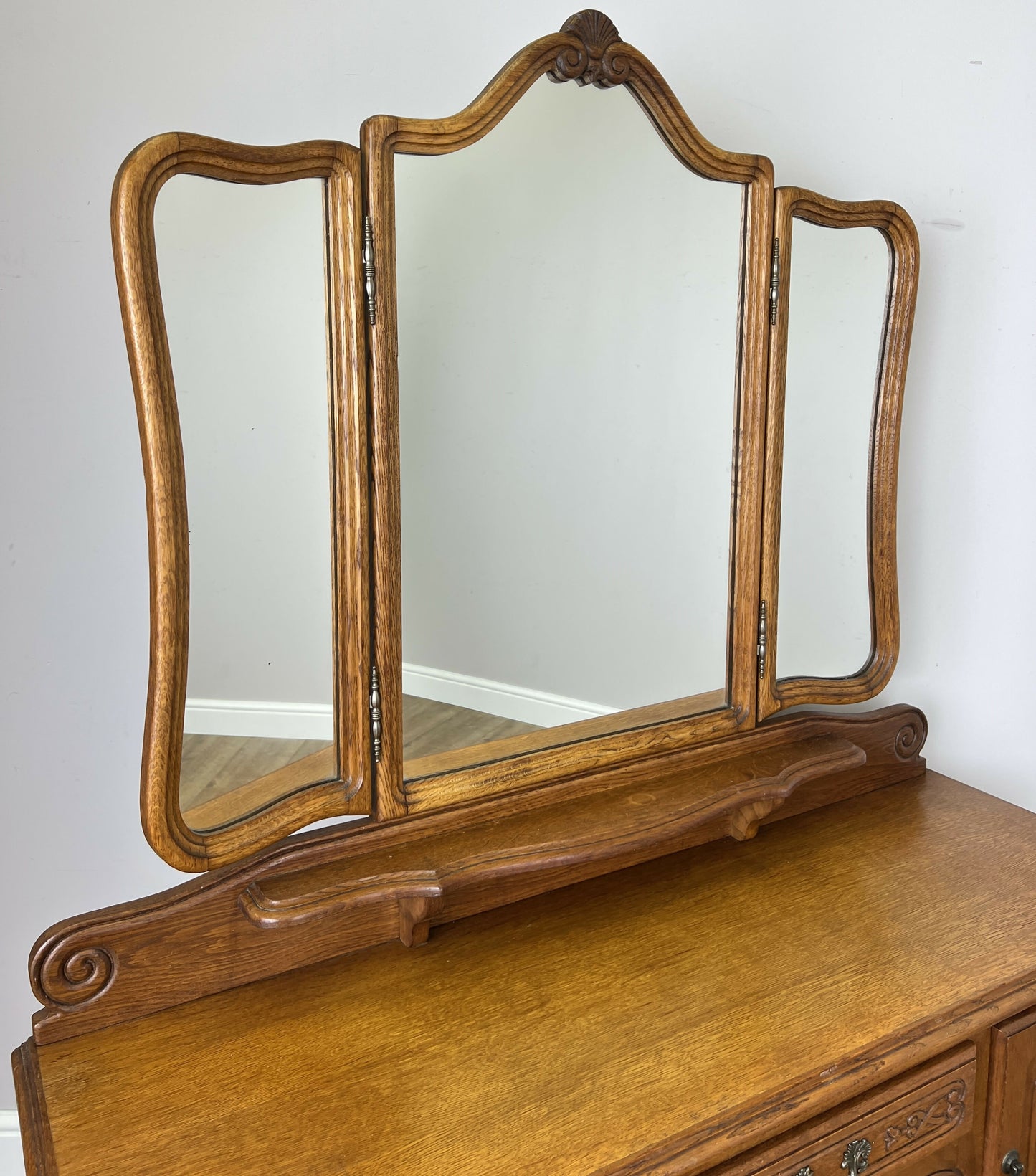 Dressing Table with Mirror Vintage French Louis Vanity Table Makeup LOT 6341