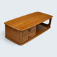 Ercol Minerva Coffee Table On Casters 2 Drawers Light Finish FREE UK Delivery