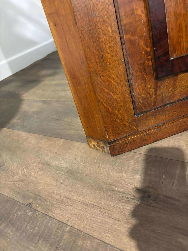 Victorian Oak Corner Cupboard c.1880