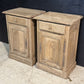 Quality Pair Oak Bedside Cupboards